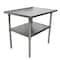Bk Resources Work Table 16/304 Stainless Steel With Stainless Steel Shelf 30"Wx24"D CVT-3024 - alternate 1